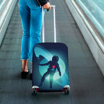 Astronaut Floating Through Space Print Luggage Cover