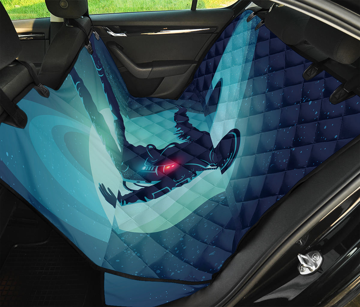 Astronaut Floating Through Space Print Pet Car Back Seat Cover