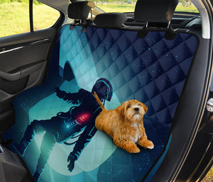 Astronaut Floating Through Space Print Pet Car Back Seat Cover