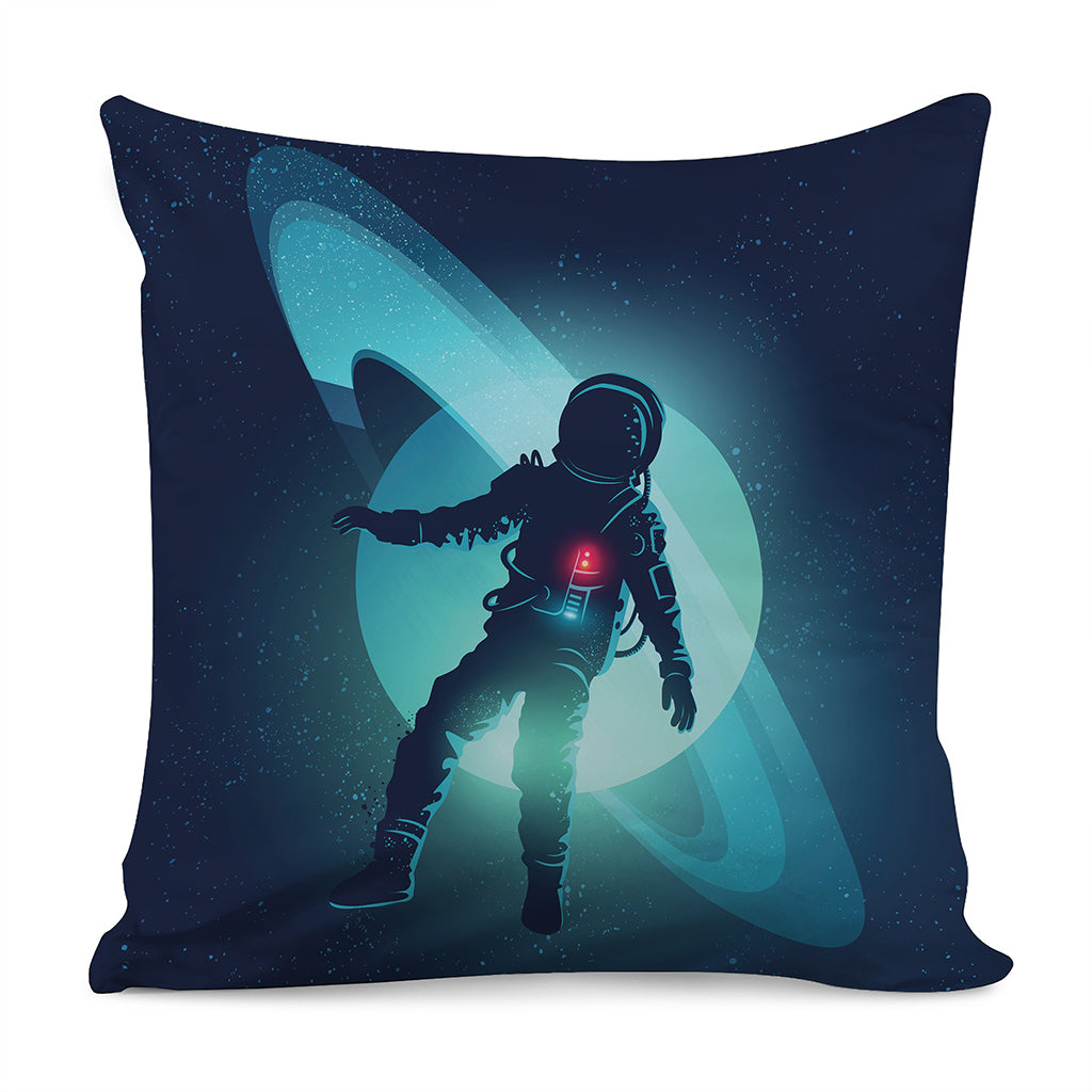 Astronaut Floating Through Space Print Pillow Cover