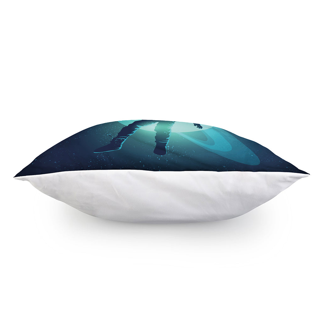 Astronaut Floating Through Space Print Pillow Cover