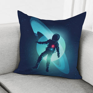 Astronaut Floating Through Space Print Pillow Cover