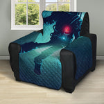 Astronaut Floating Through Space Print Recliner Protector