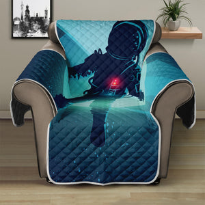 Astronaut Floating Through Space Print Recliner Protector