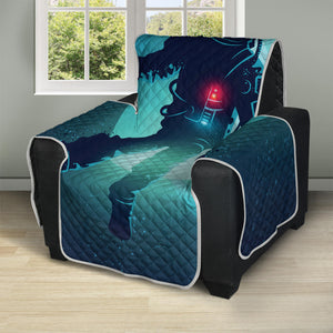 Astronaut Floating Through Space Print Recliner Protector