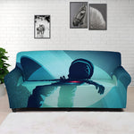 Astronaut Floating Through Space Print Sofa Cover