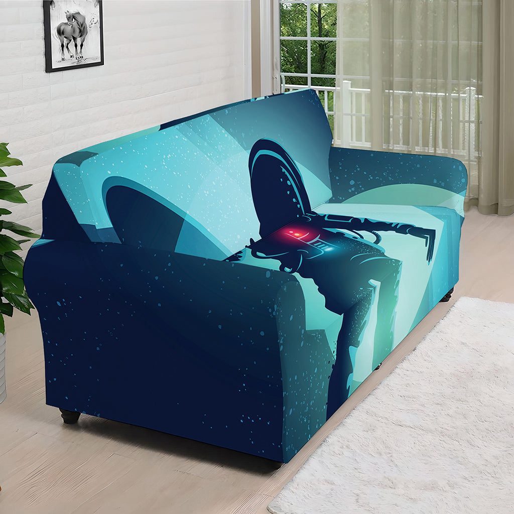 Astronaut Floating Through Space Print Sofa Cover