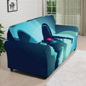 Astronaut Floating Through Space Print Sofa Cover