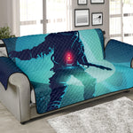 Astronaut Floating Through Space Print Sofa Protector