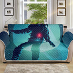 Astronaut Floating Through Space Print Sofa Protector