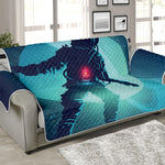 Astronaut Floating Through Space Print Sofa Protector