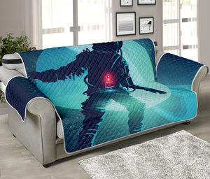 Astronaut Floating Through Space Print Sofa Protector