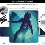 Astronaut Floating Through Space Print Sofa Protector