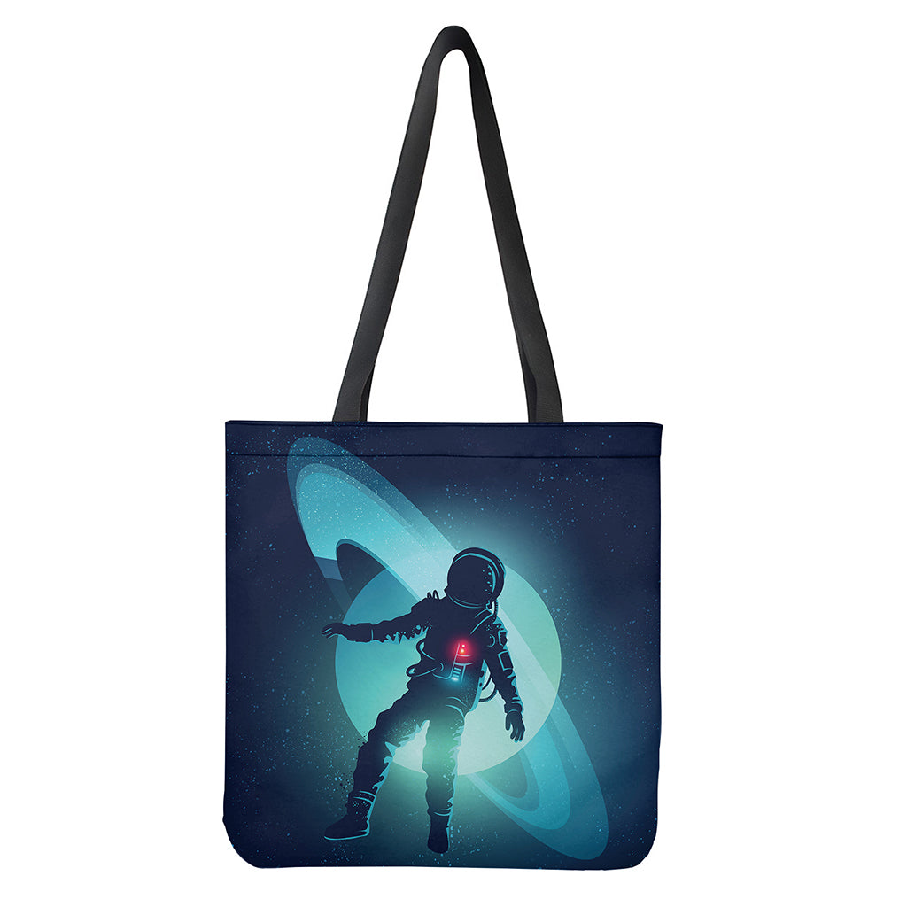 Astronaut Floating Through Space Print Tote Bag