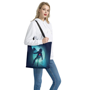 Astronaut Floating Through Space Print Tote Bag