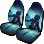 Astronaut Floating Through Space Print Universal Fit Car Seat Covers