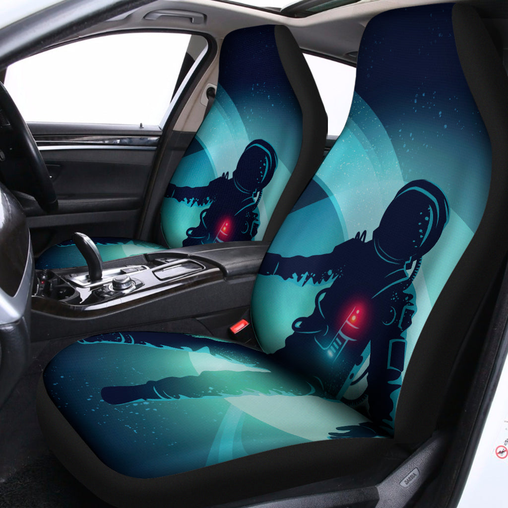 Astronaut Floating Through Space Print Universal Fit Car Seat Covers