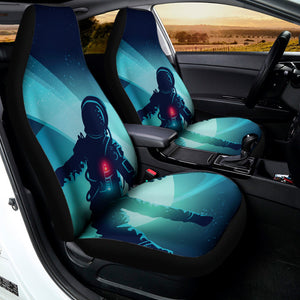 Astronaut Floating Through Space Print Universal Fit Car Seat Covers