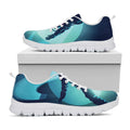 Astronaut Floating Through Space Print White Running Shoes