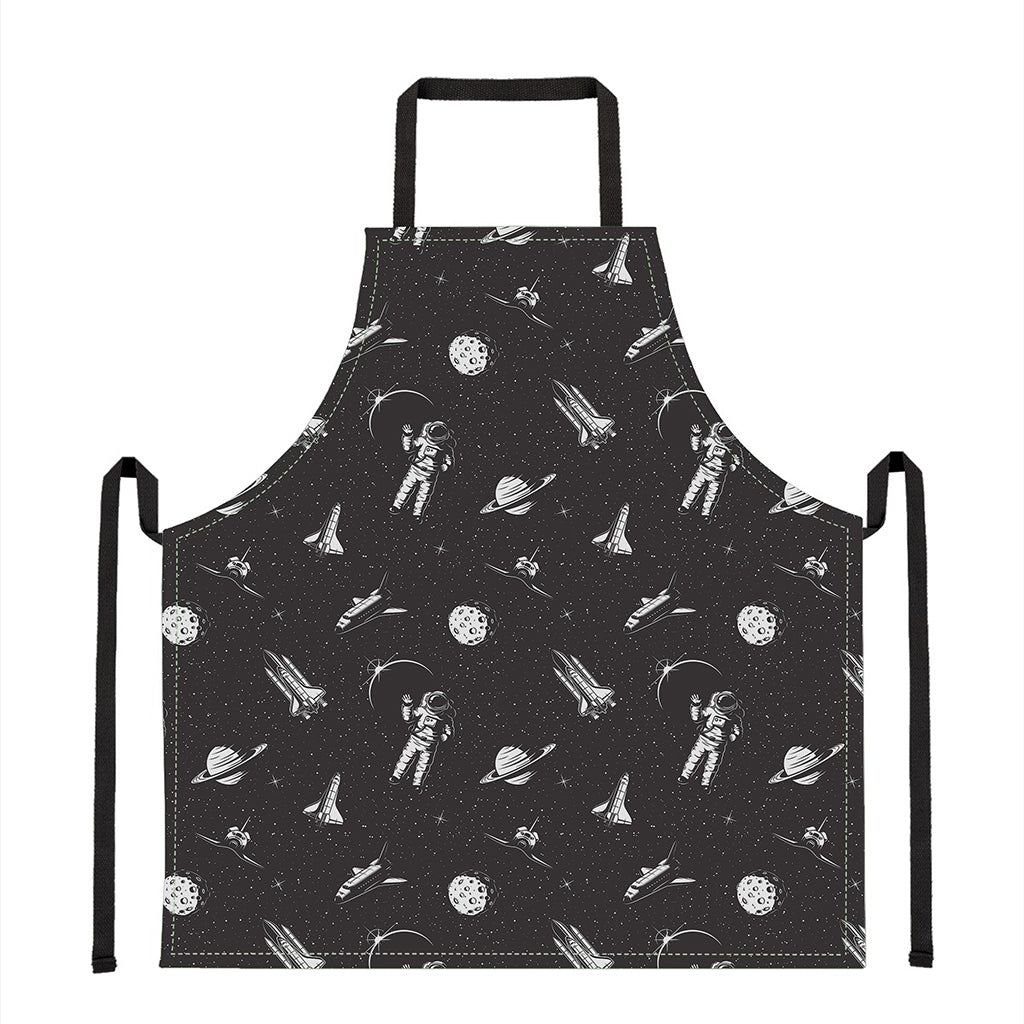 Astronaut In Space Pattern Print Apron