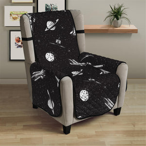 Astronaut In Space Pattern Print Armchair Protector