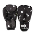 Astronaut In Space Pattern Print Boxing Gloves