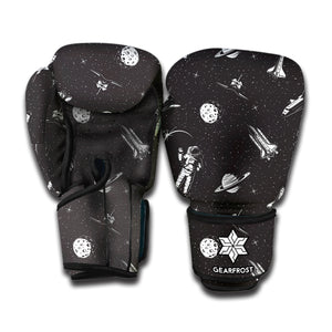 Astronaut In Space Pattern Print Boxing Gloves