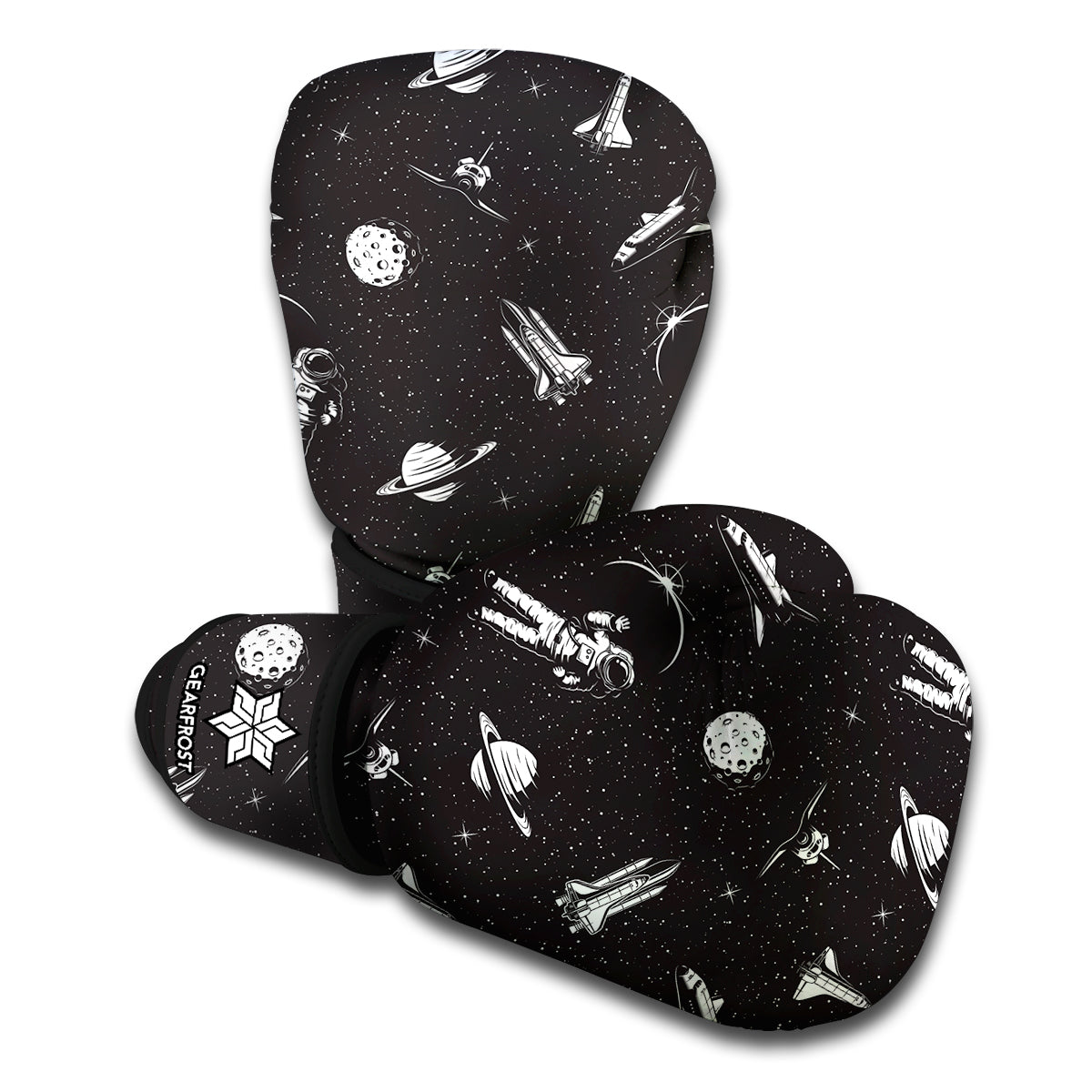 Astronaut In Space Pattern Print Boxing Gloves