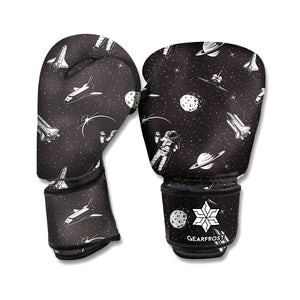 Astronaut In Space Pattern Print Boxing Gloves