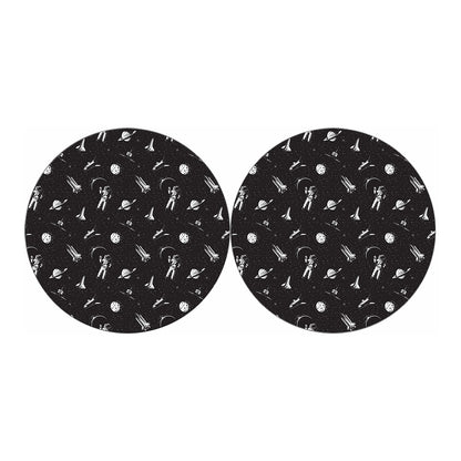 Astronaut In Space Pattern Print Car Coasters