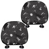 Astronaut In Space Pattern Print Car Headrest Covers