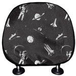 Astronaut In Space Pattern Print Car Headrest Covers