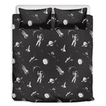 Astronaut In Space Pattern Print Duvet Cover Bedding Set