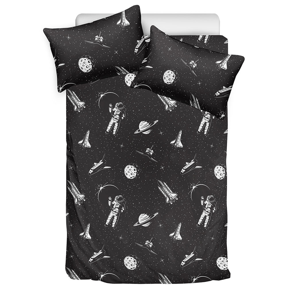 Astronaut In Space Pattern Print Duvet Cover Bedding Set