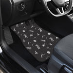 Astronaut In Space Pattern Print Front and Back Car Floor Mats