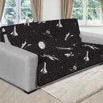 Astronaut In Space Pattern Print Futon Protector