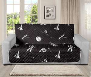 Astronaut In Space Pattern Print Futon Protector