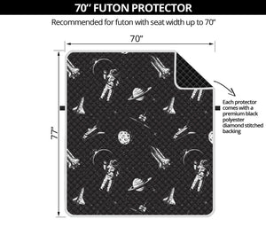 Astronaut In Space Pattern Print Futon Protector