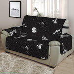 Astronaut In Space Pattern Print Half Sofa Protector