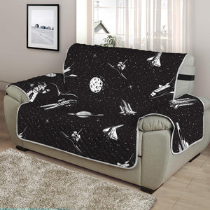 Astronaut In Space Pattern Print Half Sofa Protector