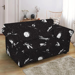 Astronaut In Space Pattern Print Loveseat Slipcover