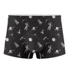 Astronaut In Space Pattern Print Men's Boxer Briefs