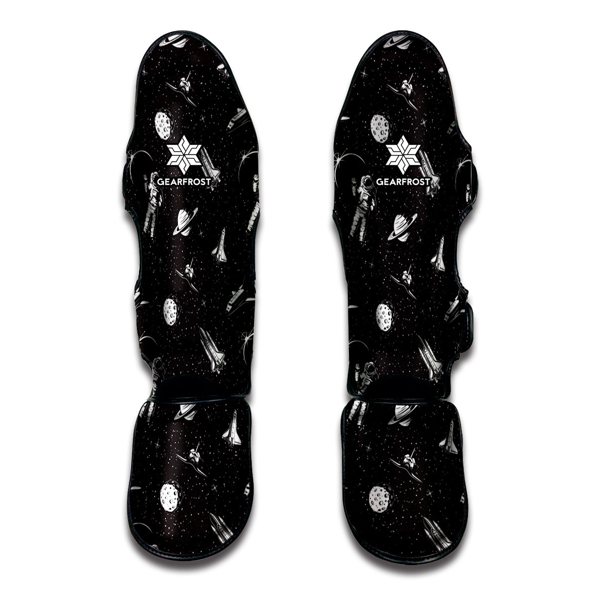Astronaut In Space Pattern Print Muay Thai Shin Guard