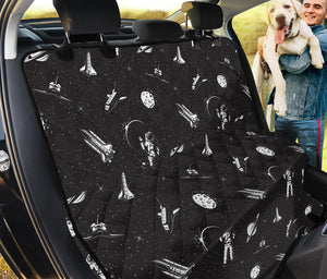 Astronaut In Space Pattern Print Pet Car Back Seat Cover