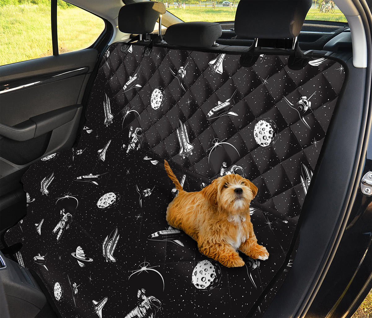 Astronaut In Space Pattern Print Pet Car Back Seat Cover