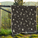 Astronaut In Space Pattern Print Quilt