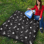 Astronaut In Space Pattern Print Quilt