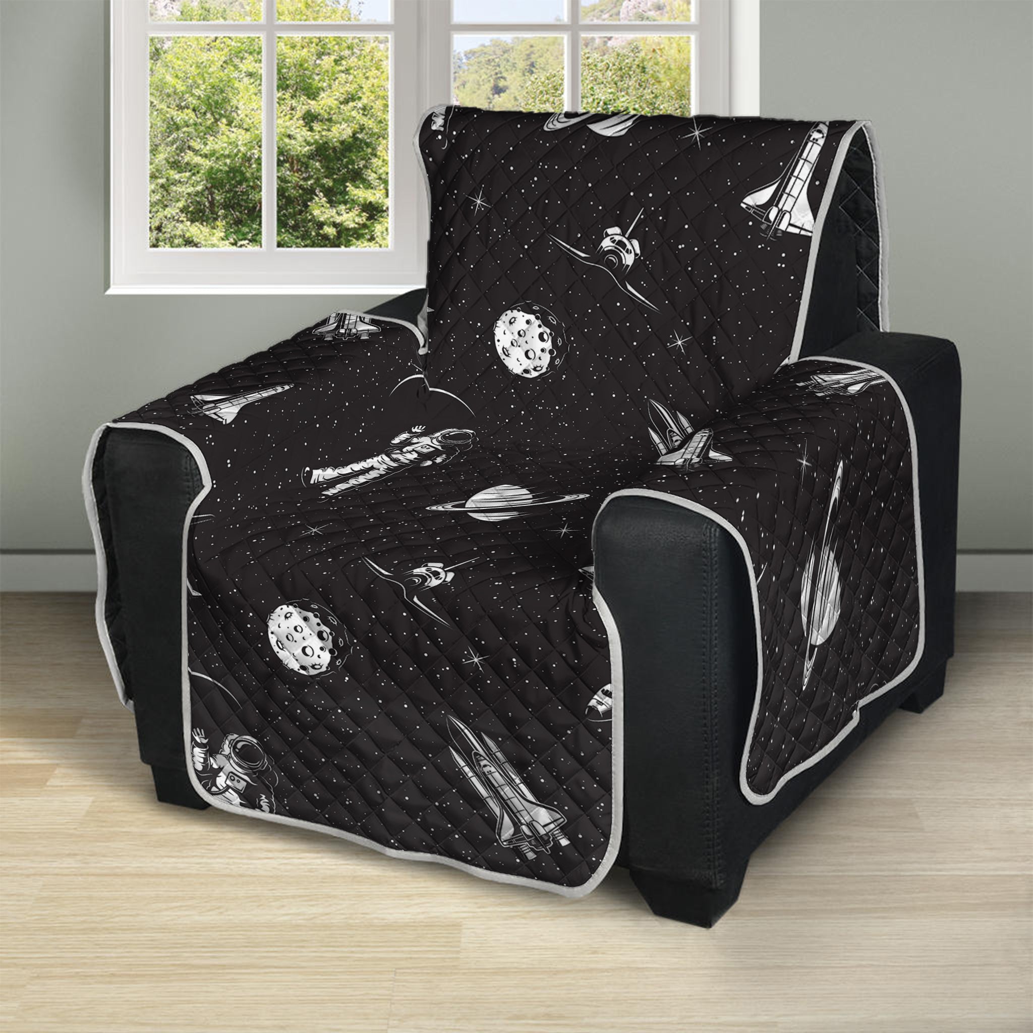 Astronaut In Space Pattern Print Recliner Protector