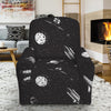 Astronaut In Space Pattern Print Recliner Slipcover