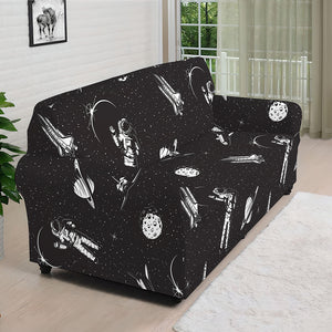 Astronaut In Space Pattern Print Sofa Cover